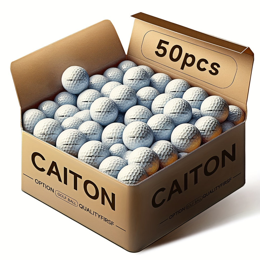 2-Ply Golf Balls with 332 Dimples (50pcs)